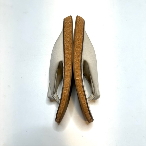 Rag & Bone Parque Thong Recycled Neoprene Flip Flop Sandals Off White Cork Sole - Picture 4 of 13